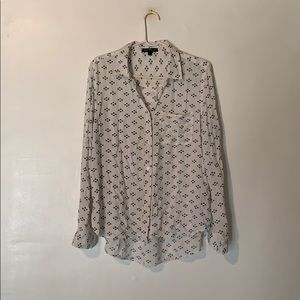 Velvet heart button down top.